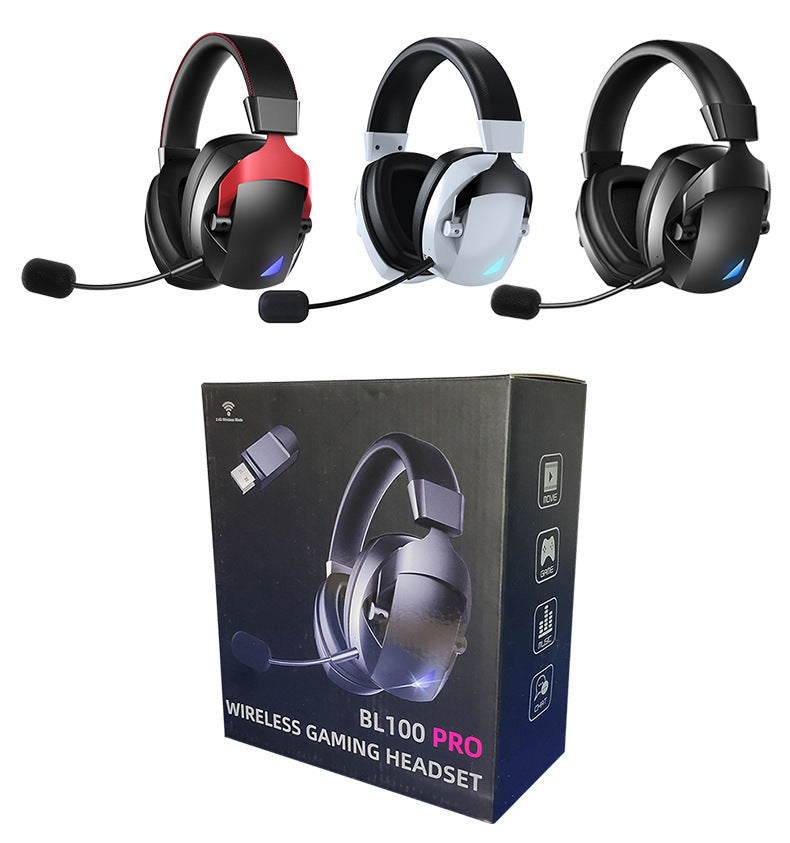Cross-Border Over-Ear Bluetooth Headphones With Wireless Microphone - 2.4G Dual-Mode, Specialized For E-Sports, Gaming PCs & PS5