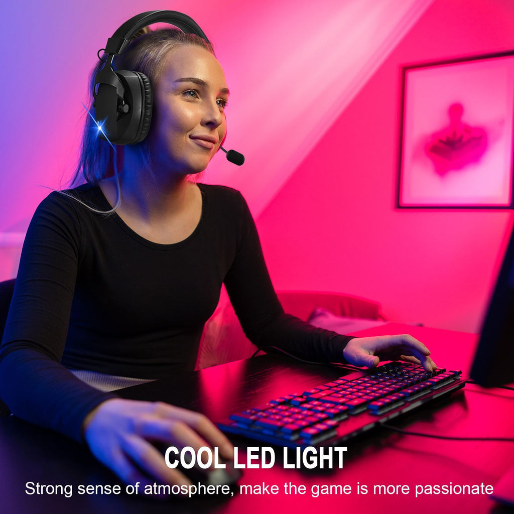 Cross-Border Over-Ear Bluetooth Headphones With Wireless Microphone - 2.4G Dual-Mode, Specialized For E-Sports, Gaming PCs & PS5